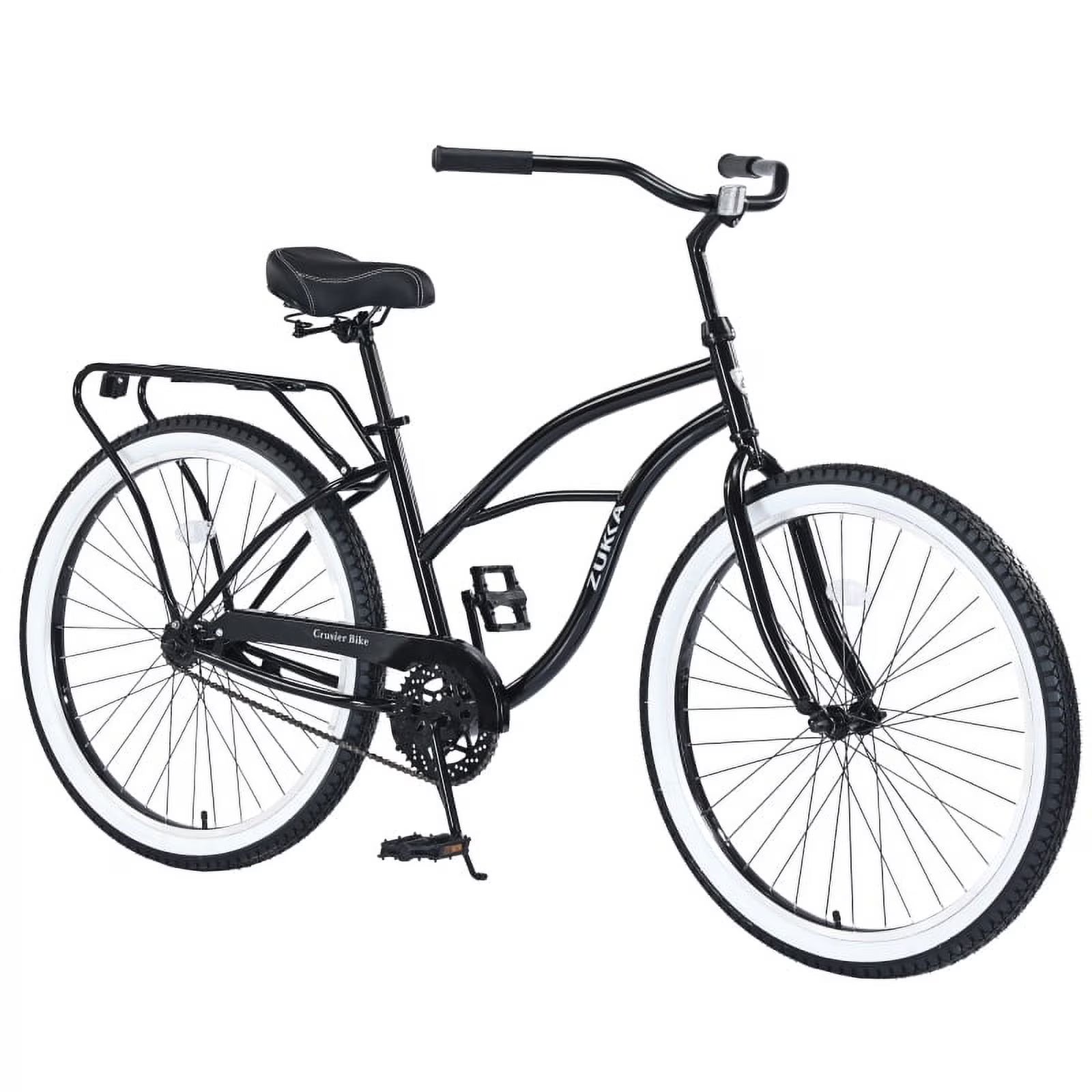Single Speed Bicycles 26"inch, Steel Frame, Wide Wheels for Stability, Rear Coaster Brakes, Multiple Colors Men'S Beach Cruiser Bike