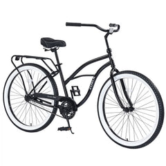 Single Speed Bicycles 26"inch, Steel Frame, Wide Wheels for Stability, Rear Coaster Brakes, Multiple Colors Men'S Beach Cruiser Bike